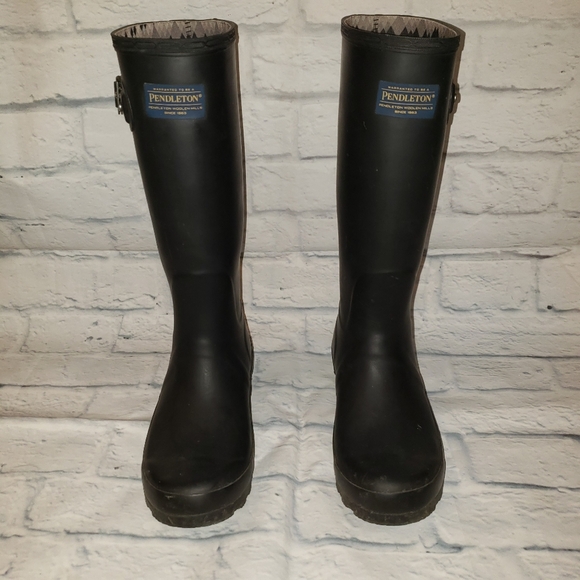 Pendleton Tall rain Boots size women's 7 - Picture 1 of 9